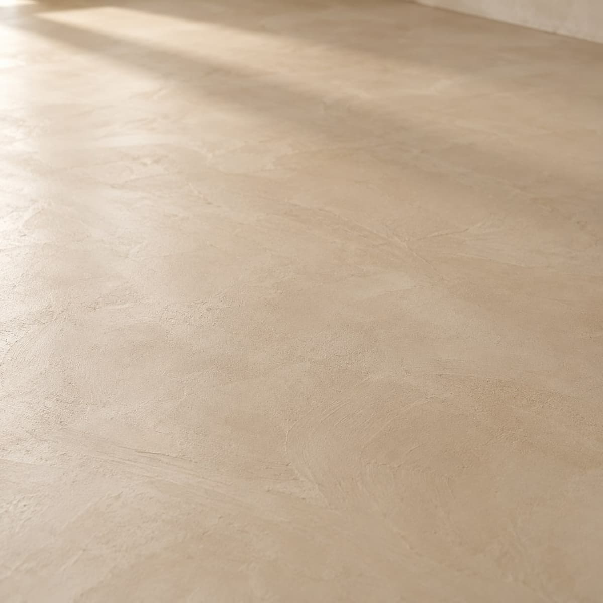 Detail van de spaanzetting in microcement